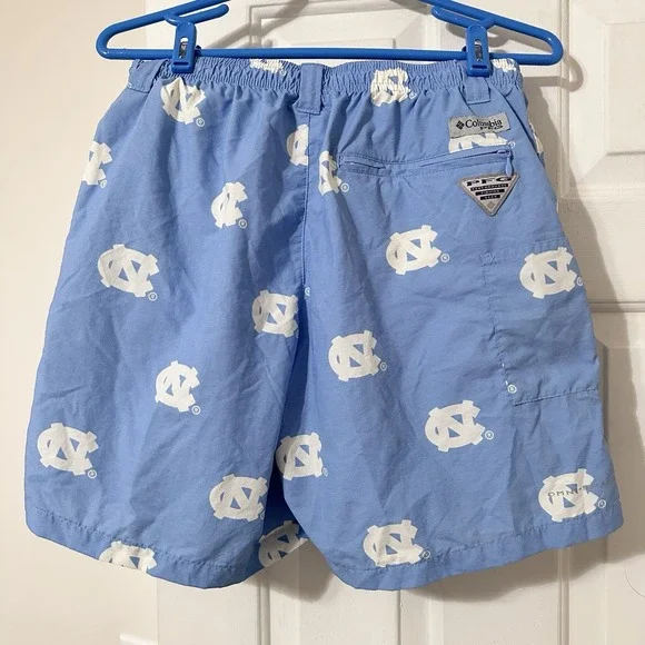 UNC Tarheels Men's Columbia PFG Back Cast River Shorts Size Small Beach‎ NCAA - Picture 3 of 6